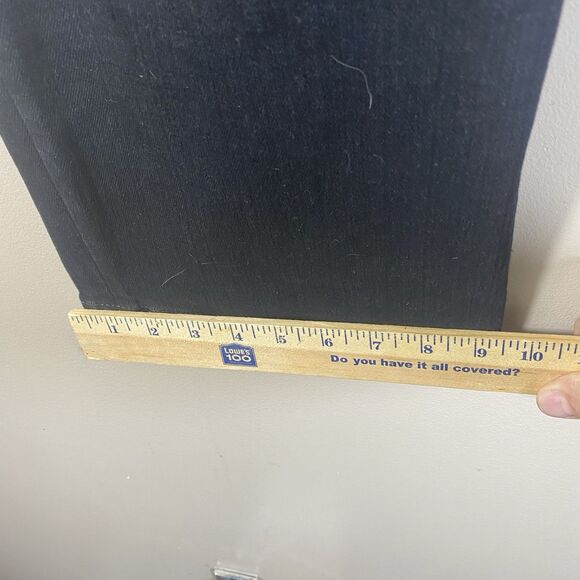 Madewell The Perfect Vintage Wide Leg Jean Women Size 25 X 30 Black Stretch Goth - Picture 13 of 16